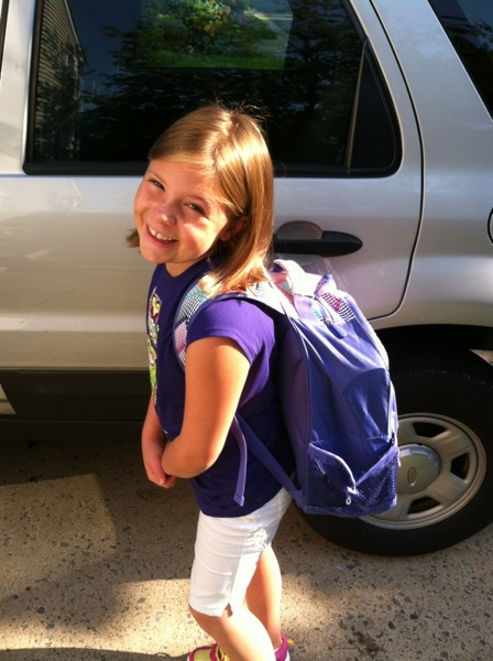 Emmy first day of school